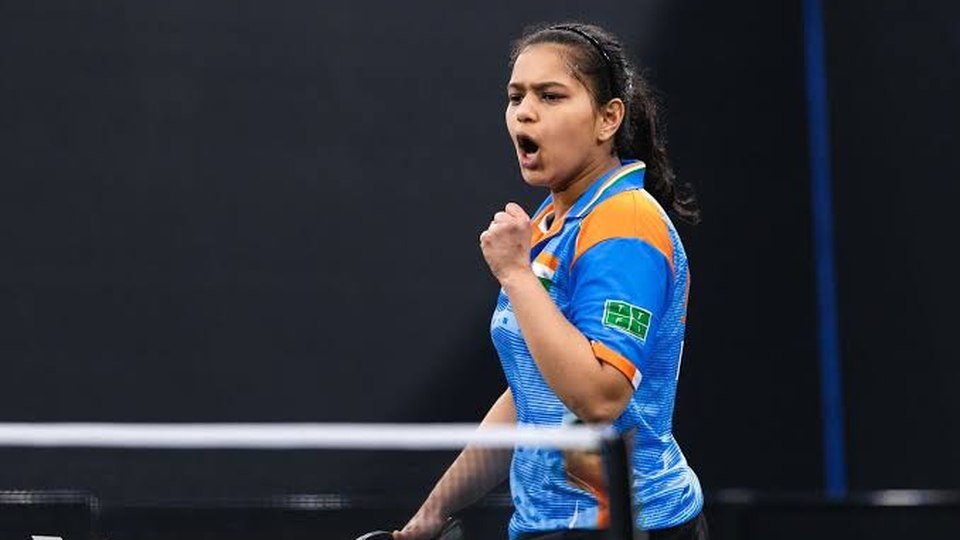Diya Chitale celebrating a point