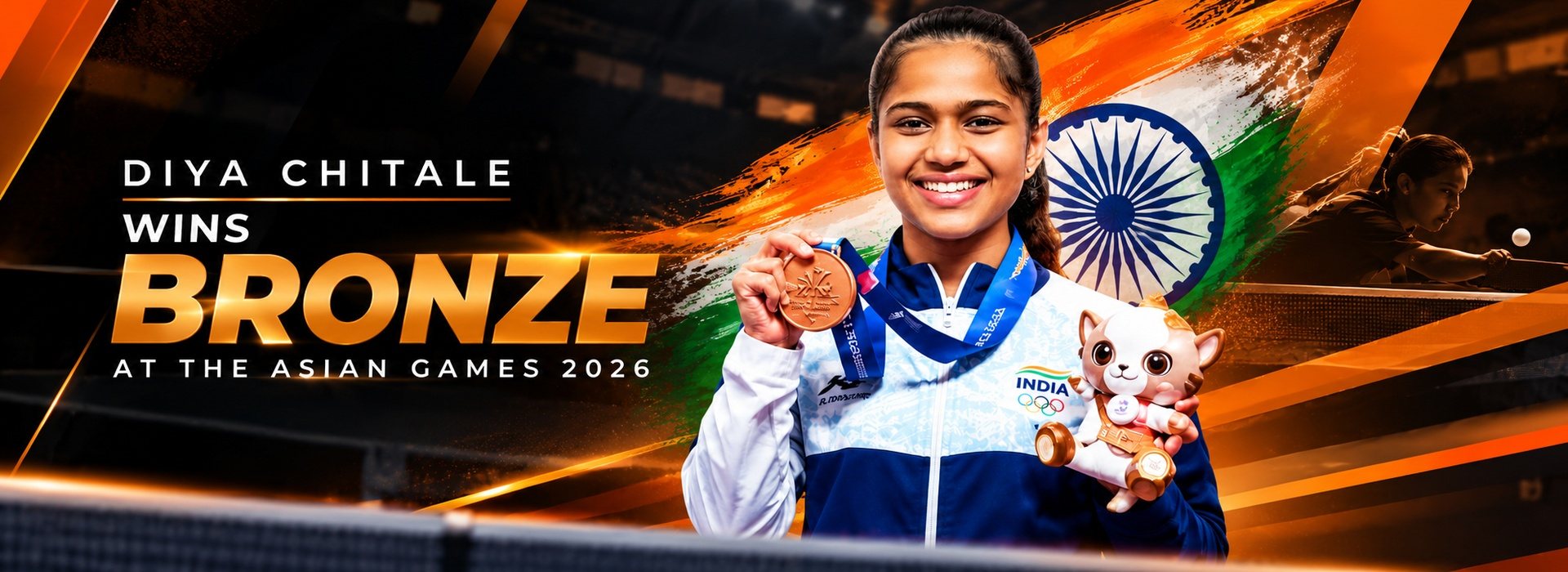 Diya Chitale wins Bronze at the Asian Games 2026